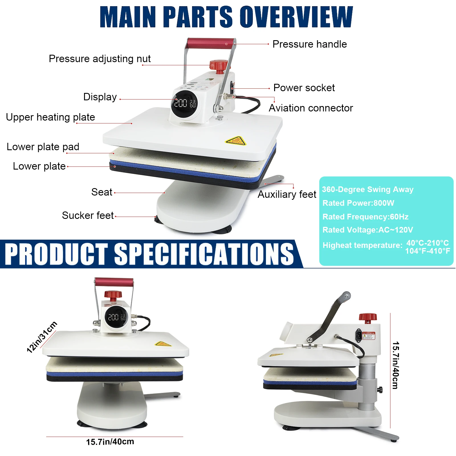 Freesub new arrivals sublimation tshirt heat press machine 5 in 1 heat press machines for t-shirt clothes Mug