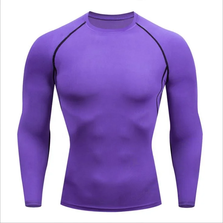 2021 Wholesale Men Sports Gym Fitness Compression Shirt
