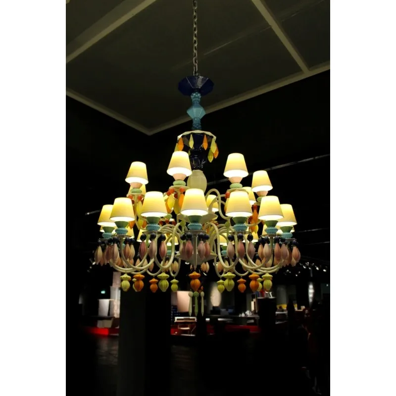 Creative Colorful Decorative Customize High Quality Custom  Chandelier  For Hotel Hall Castle Villa Lobby Foyer