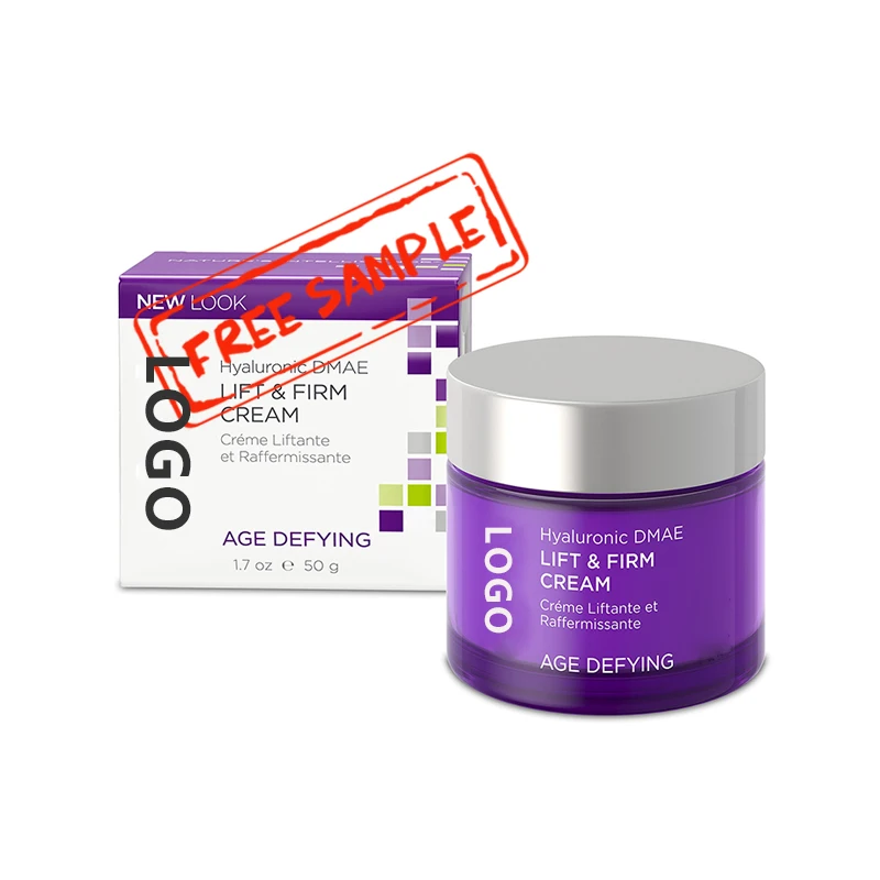 Custom Logo Vegan Tightening Facial Moisturizer Lotion Anti-Wrinkle Day And Night Cream Hyaluronic Dmae Lift Firm Skin Cream