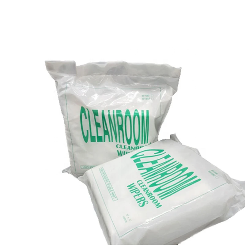 Clean room wiper factory supply 100% polyester cloth lint free cleanroom wiper