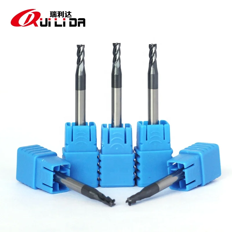 RLD HRC50 4 Flutes 3x7.5x50mm Solid Carbide Square End Mill Cutter Fresas CNC milling cutter