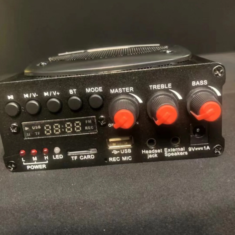 Daile amplifier AT100 with TF / FM radio / recording high power remote player outdoor loudspeaker