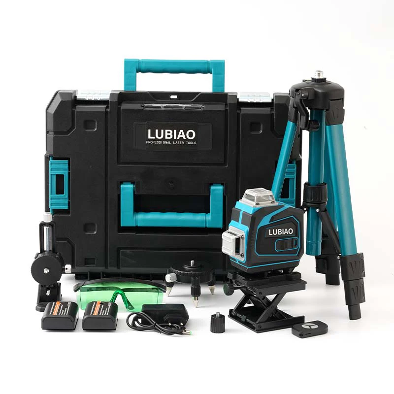 3d laser level 12 lines laser level 4d blue light infrared rotating laser level meter