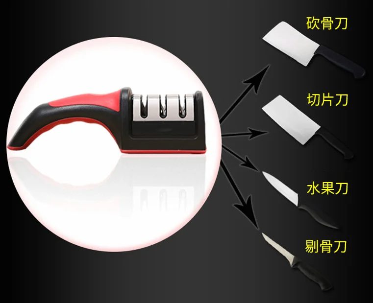 Hot Selling 3 In1 Multipurpose Portable Knife Sharpener Sharpening Tools Multi-functional Knife Sharpener With Best Price