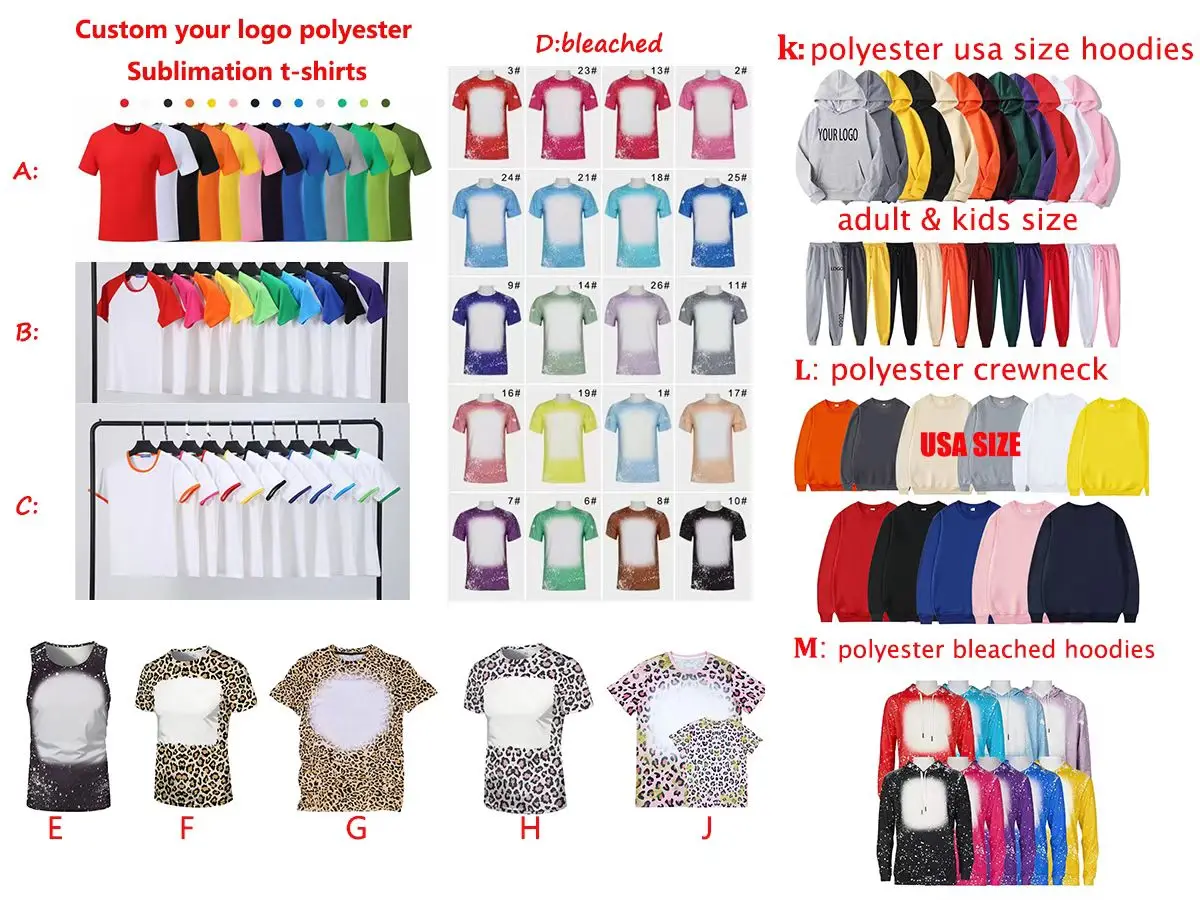 Factory Direct Sales crewneck sweatshirts pullover long sleeve 100% polyester sublimation sweater For Heat Press Printing