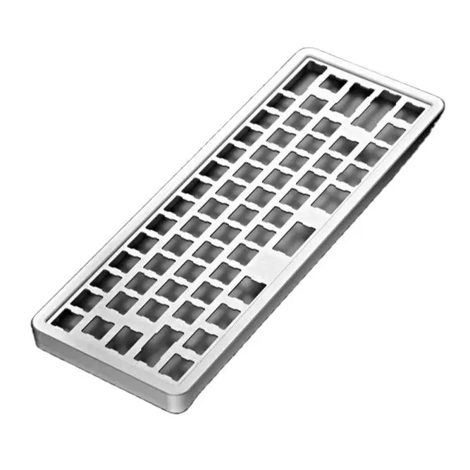 OEM Custom Metal Anodized Machining Mechanical CNC Keyboard Plate Machining Aluminum Mechanical Keyboard Case