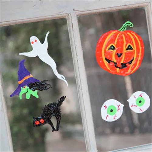 Custom Glass Art Window Paint Non Toxic 10 Colors Craft Supplies Stationery Set