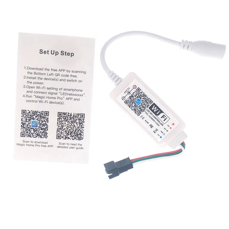 New style 3LEDs led injection module with APP Wifi controller Ws2811 IC SMD 5050 RGB DC12v IP65 full color led module