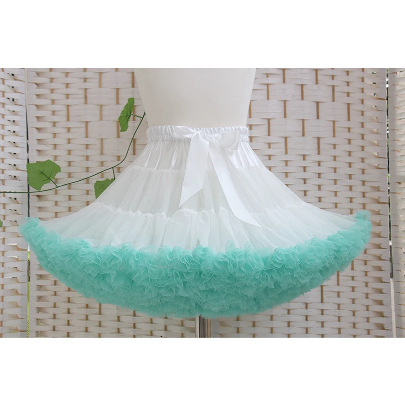 2021 High quality factory direct tutu skirt ballerinagradient fluffy short pettiskirt for girl
