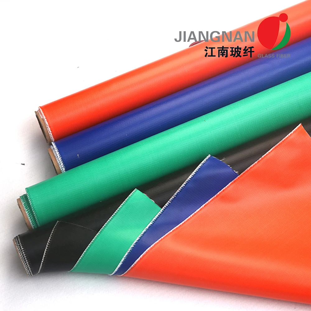 Both Side Coated Silicone Fiberglass Fabric Insulation Jacket Heat Sealing Fabric