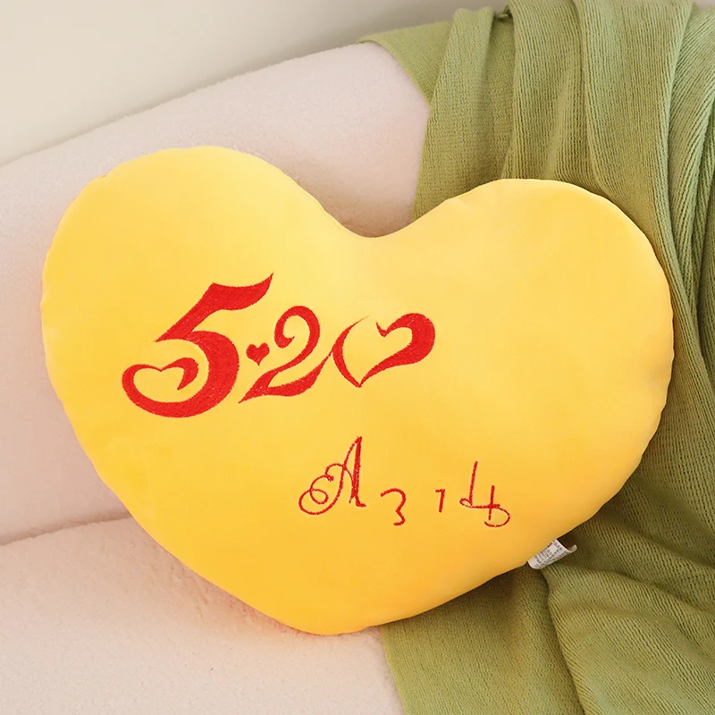 Factory Supply Cotton Love Heart Stuffed Plush Pillow for Living Room Bedroom Decor Valentines Day Gift Idea
