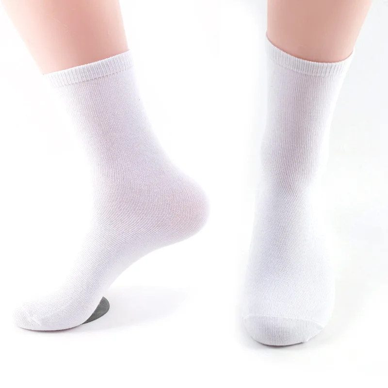 Hot Selling Sublimation Blanks Custom Logo White Blank Stockings Printed Polyester Socks Blank White Sock for Sublimation