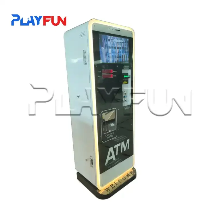 ATM token Exchange game Machines  with bill and coin  change token Vending Arcade LCD Machine