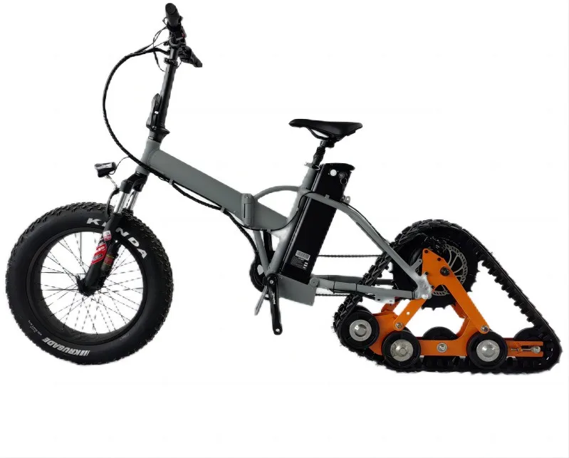 48V 2000W Electric Snow Bike Track New Type EBIKE With BIG POWER Brushless Hub Motor Integrated Lithium Battery LCD Display