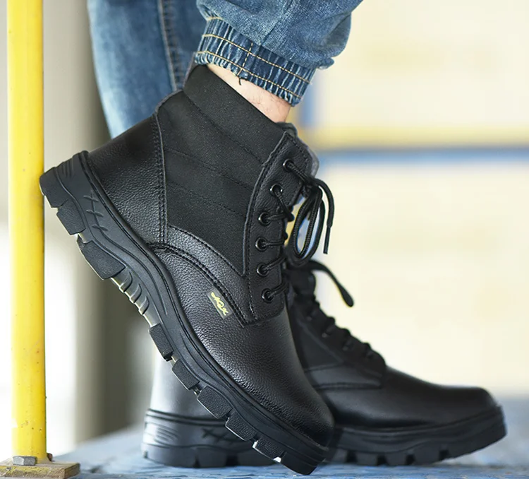 Hot Sale Autumn Winter Snow Steel Toe Boots For Men Cheap Industrial Safety Shoes