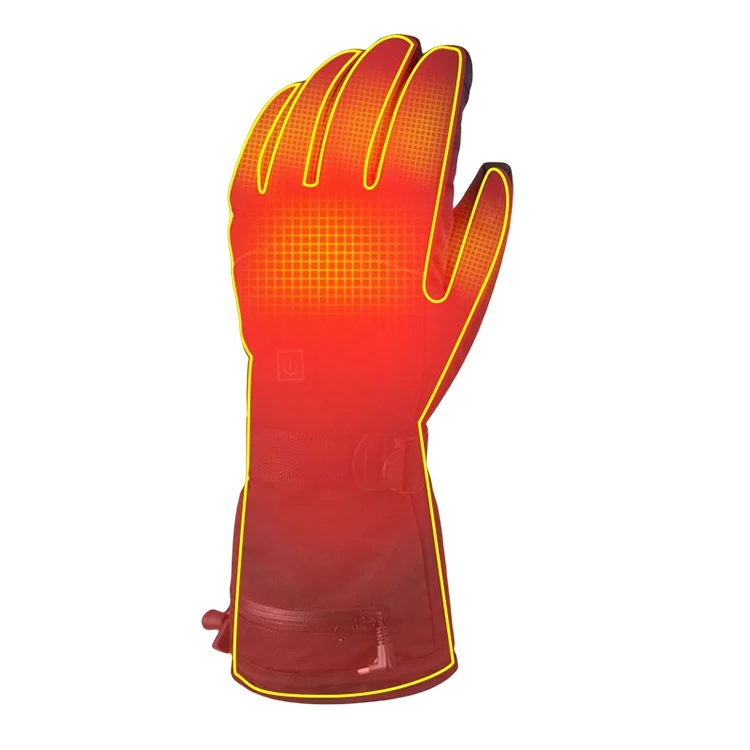 Waterproof Touchscreen Gloves 3 Adjustable Heating Temperature Waterproof Warm Gloves for Winter Outdoor Sports