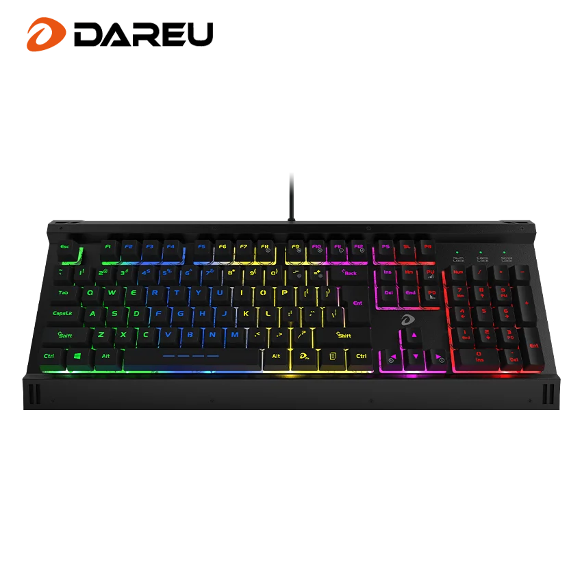 Лидер продаж, Механическая игровая клавиатура Dareu, RGB подсветка, клавиатура для ПК, ноутбука, проводная клавиатура