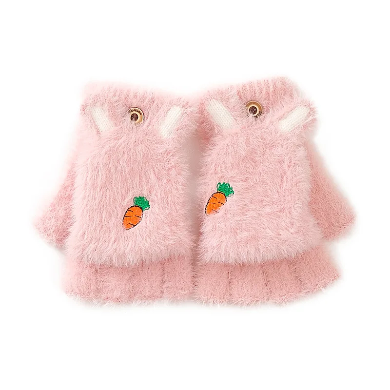 
Factory Outlet Cute Multiple Colors Winter Pattern Polyester Keep Warm Student Gloves 