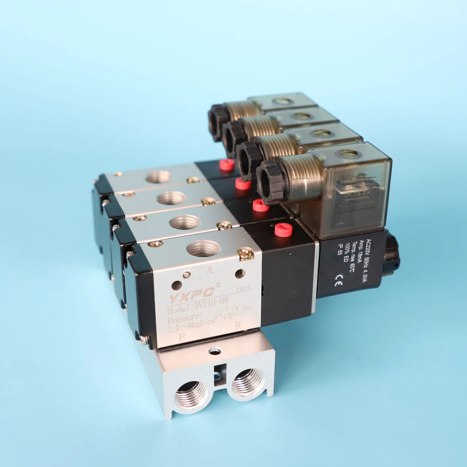 Воздушный электромагнитный клапан 3v210-08 1/4 npt 12v 24v 220v пневматический электрический 3-ходовой коллекторный хорошая цена
