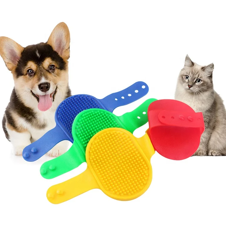 Инструмент для ухода за домашними животными с логотипом на заказ, Регулируемая мягкая Массажная щетка, щетка для мытья душа, щетка для ванны и мытья собак, Массажная щетка для домашних животных