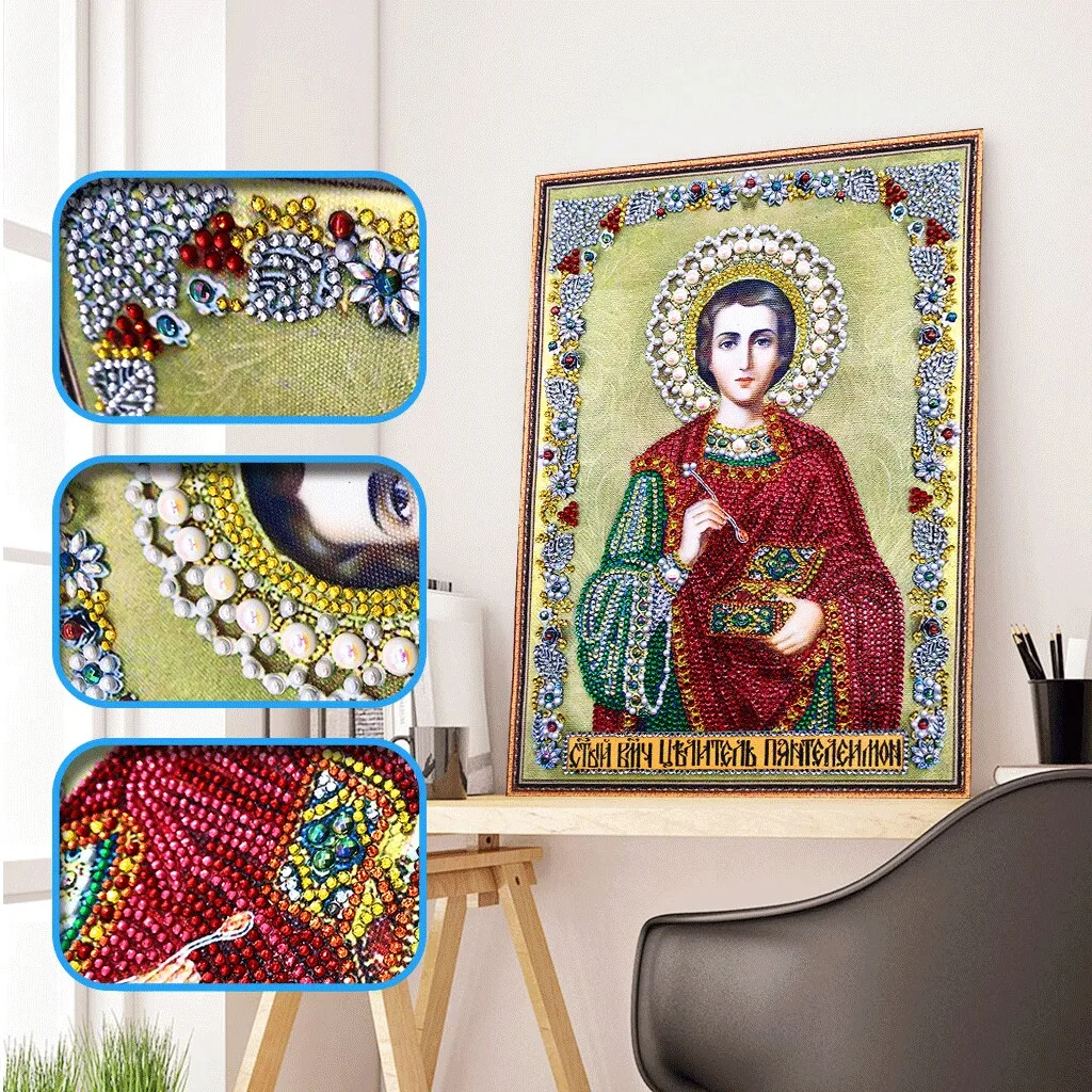 
5D Diy very beautiful diamond painting interior home decoration special-shaped diamond religious 2020 latest models 