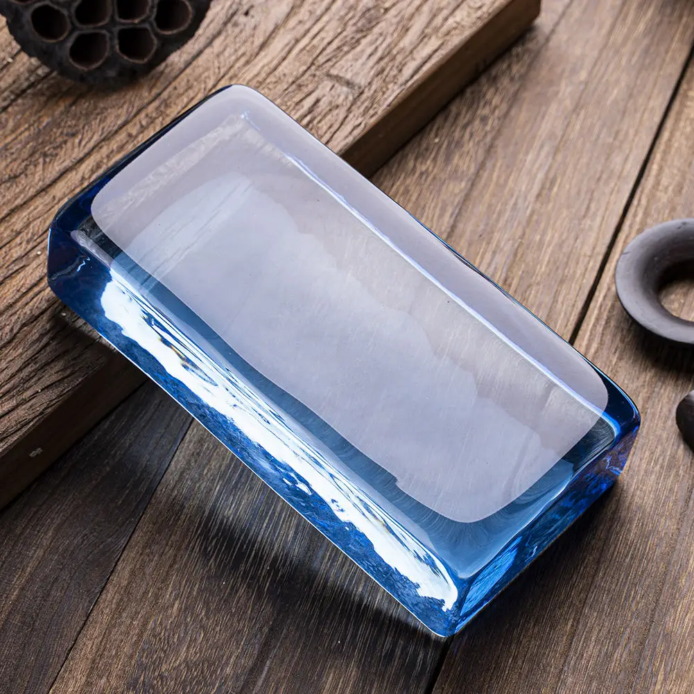 JYG 50*100*200mm Natural Color Solid Glass Brick Original Color Decorative Crystal Glass Block For Building Glass Bricks Wall