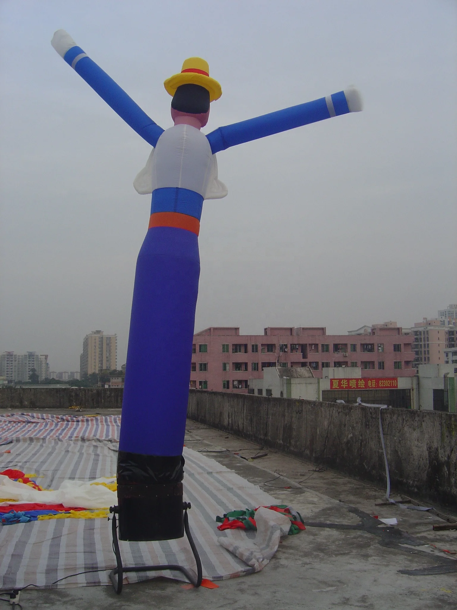 
inflatable sheepherder sky dancer inflatable dancer man puppet 4-5mH customized design colours 