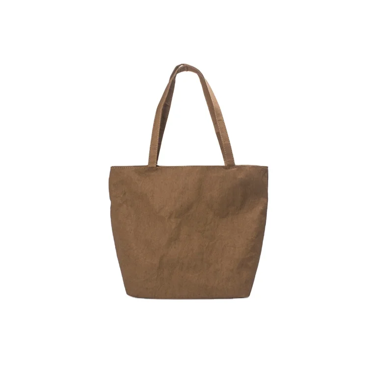 Green Field High Quality Trendy Design Eco-friendly Custom Design Washable Kraft Paper Bags Women Handbags Ladies