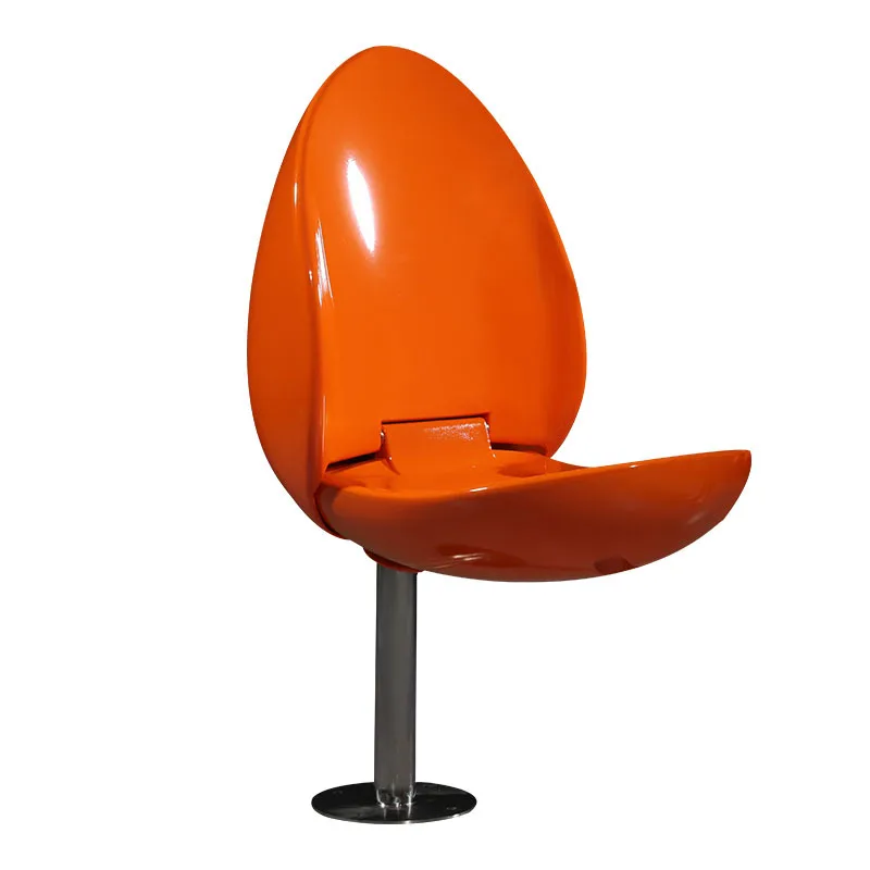2025 new arrive Outdoor Foldable Public Modern Seat Red Flower Chair Tulip Lounge Rest Chair