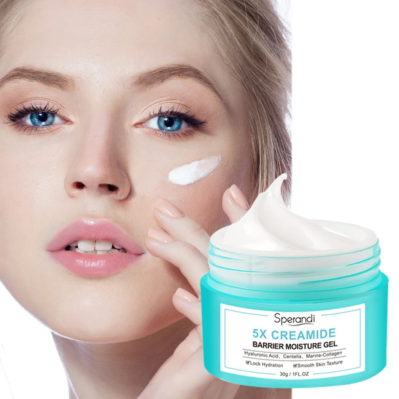 Oem Odm Ceramide Soothing Repairing Face Cream Sensitive Skin Hydrating Moisturizing Nourishing Skin Whitening Cream For Face