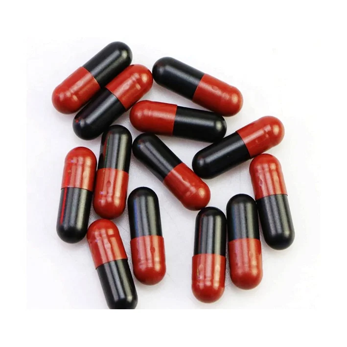 Size 0 Hot sale Black hollow gelatin capsules