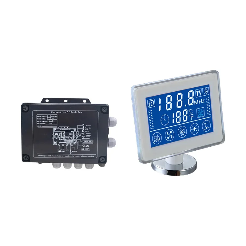 Bathtub Controller BP-12 massage bathtub touch screen control panel, LCD display,light, bathtub led tv