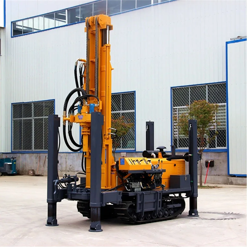 Engineering water well drilling rig  deep  can drill 300 meters of crawler hydraulic drilling machine