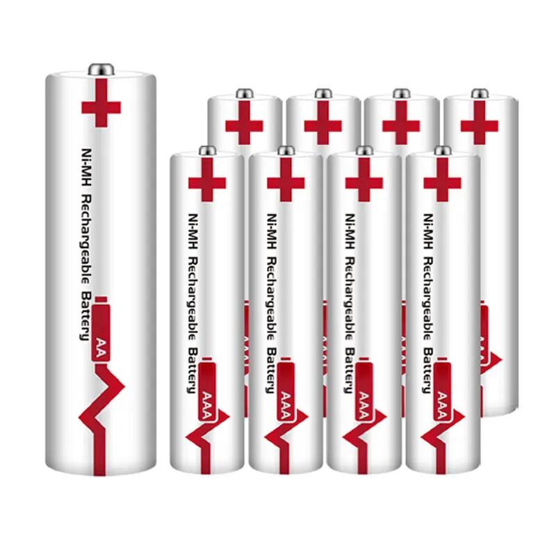 Baterai hidrida logam ni mh Aaa nickel metal hydride batteries ni-mh bateria recargable nimh 1.2 v 1100mah