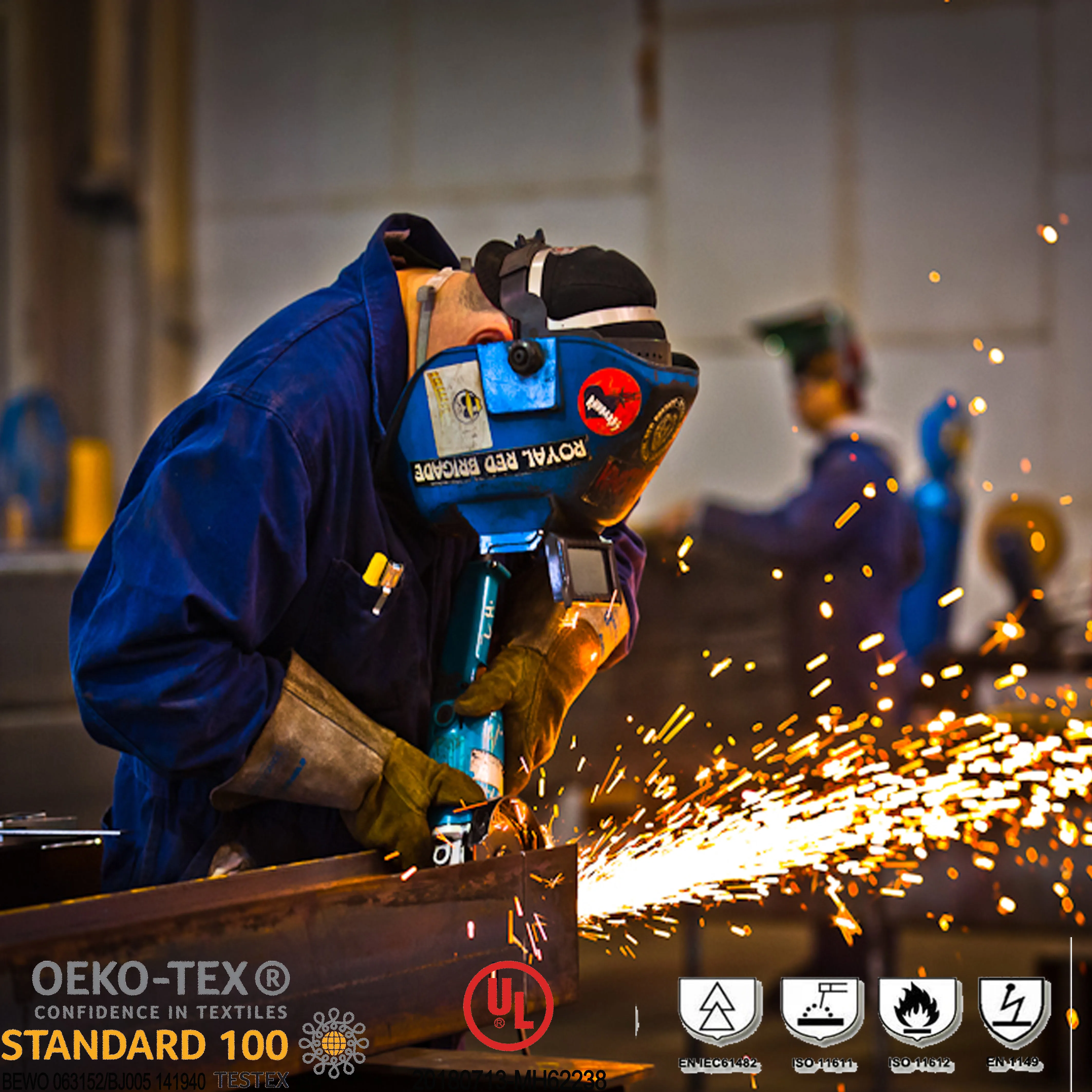 The popular of metal splash protection nomex aramid lenzing fabric for workwear