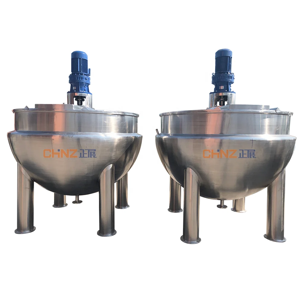 Stainless steel tilting pot jacketed kettle cooking cooker kettle heating mixing industrial industry jacket kettle