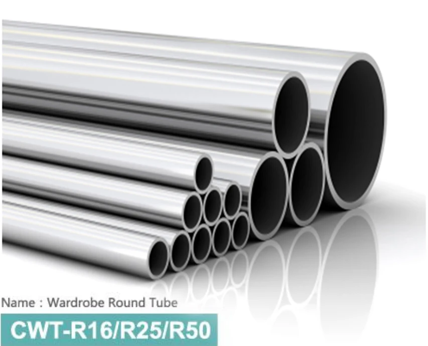 Factory Direct 25mm 0.7mm clothes hanger  Wardrobe Iron Tube Round chrome pipe