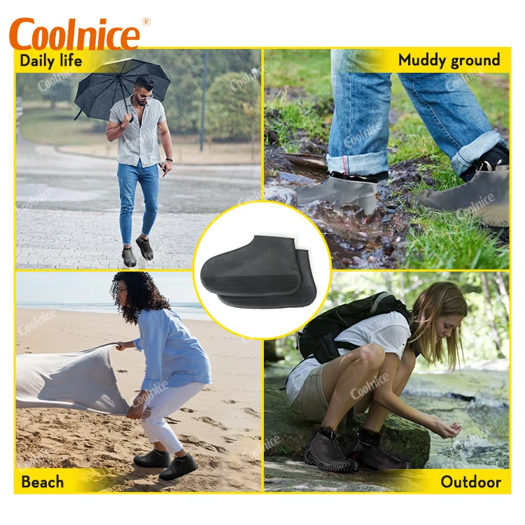 High quality rain unisex galoshes overshoes silicone shoe covers waterproof