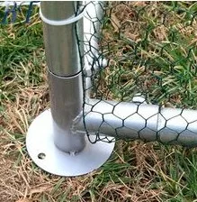 
Duck Chickens Cat Rabbit Run Pets Enclosure Cages Metal Tubes with Roof Sunshade 