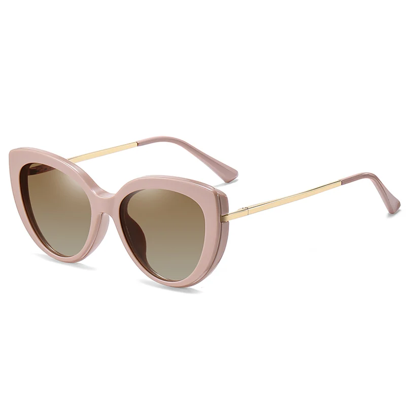 Dichroic Polarized Sunglasses female tr cat eye anti blue light glasses