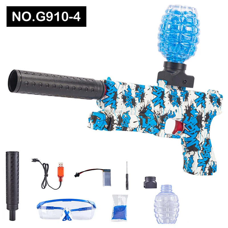 Wholesale Graffiti Gel Blaster Gun Electric High Speed Firing Gel Blaster Gun Outdoor Sports Toys Water Ball Guns