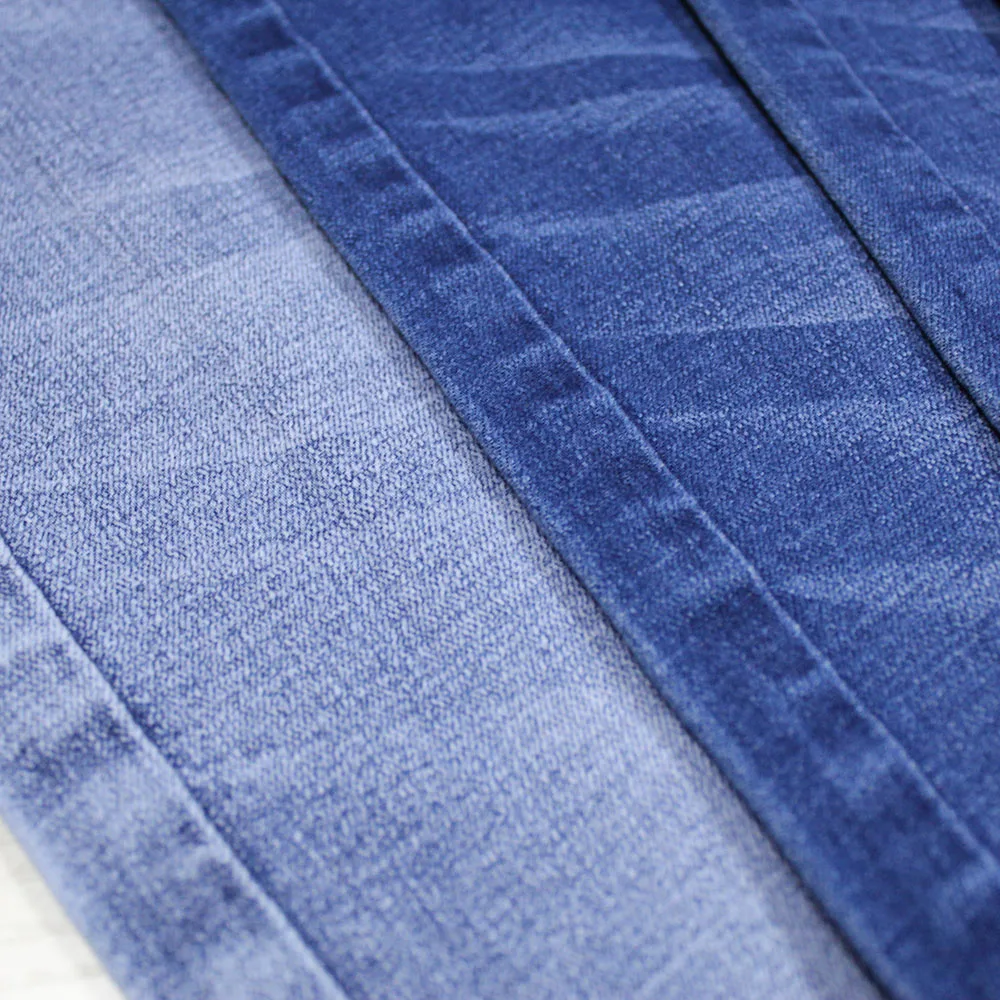 Indigo cotton slub denim tops fabric manufacturer good