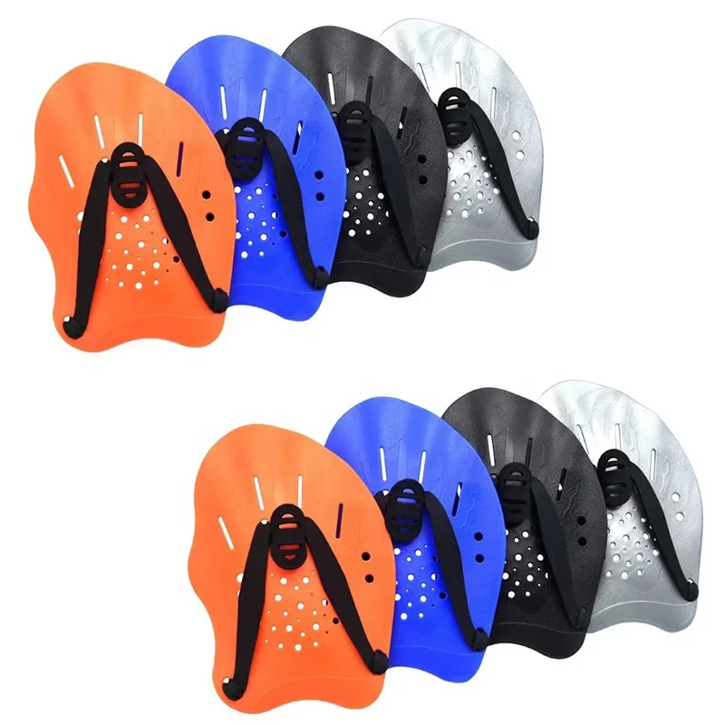 Swim Fins Surf Fins Swimming Diving Equipment Ice Swimming Gloves Custom Training Paddles with Adjustable Straps Swimmer Fins
