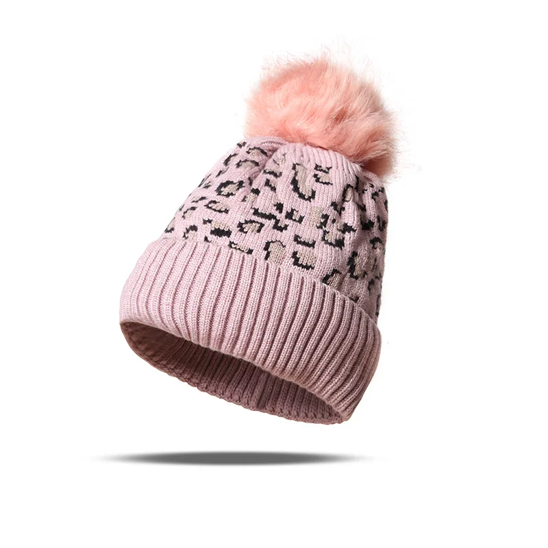 2024 New Arrival Fashion Custom Logo Wool Beanie Hat Warm Pom Pom Winter Casual Beanie Hat with pompom Jacquard Beanie