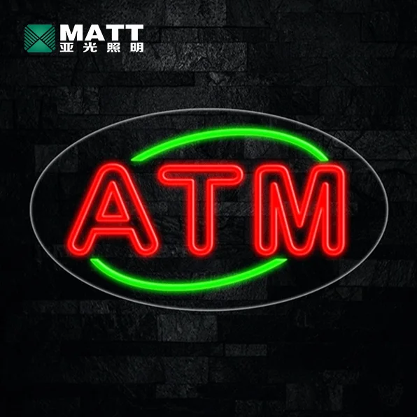 Led ATM Signs Decor for Bank Business Mart Shop Store Bar Cafe Now Open Sign