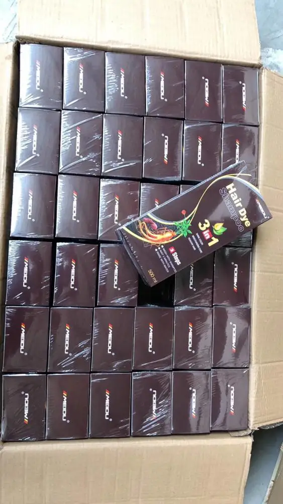 Guangzhou Meidu Быстрый 5 минут без аммиака постоянный женьшень натуральный блонд коричневый черный цвет волос краска шампунь