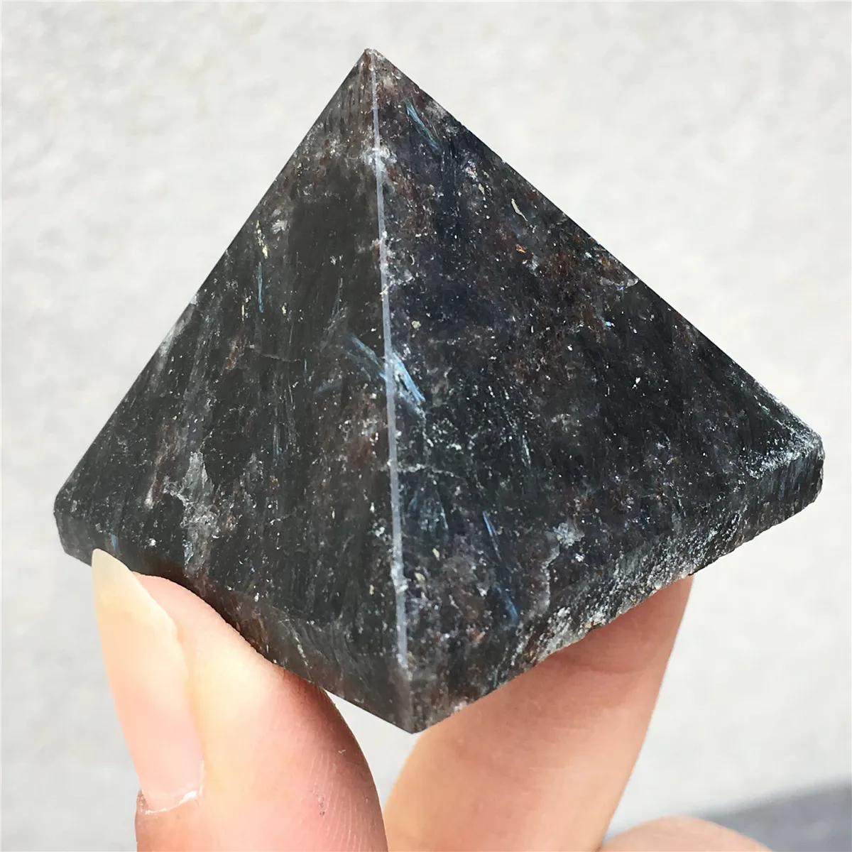 Egypt Pyramid Stone Sculpture crystal quartz Statue Chakra Reiki Carved Fengshui Crafts Healing Spiritual Crystal