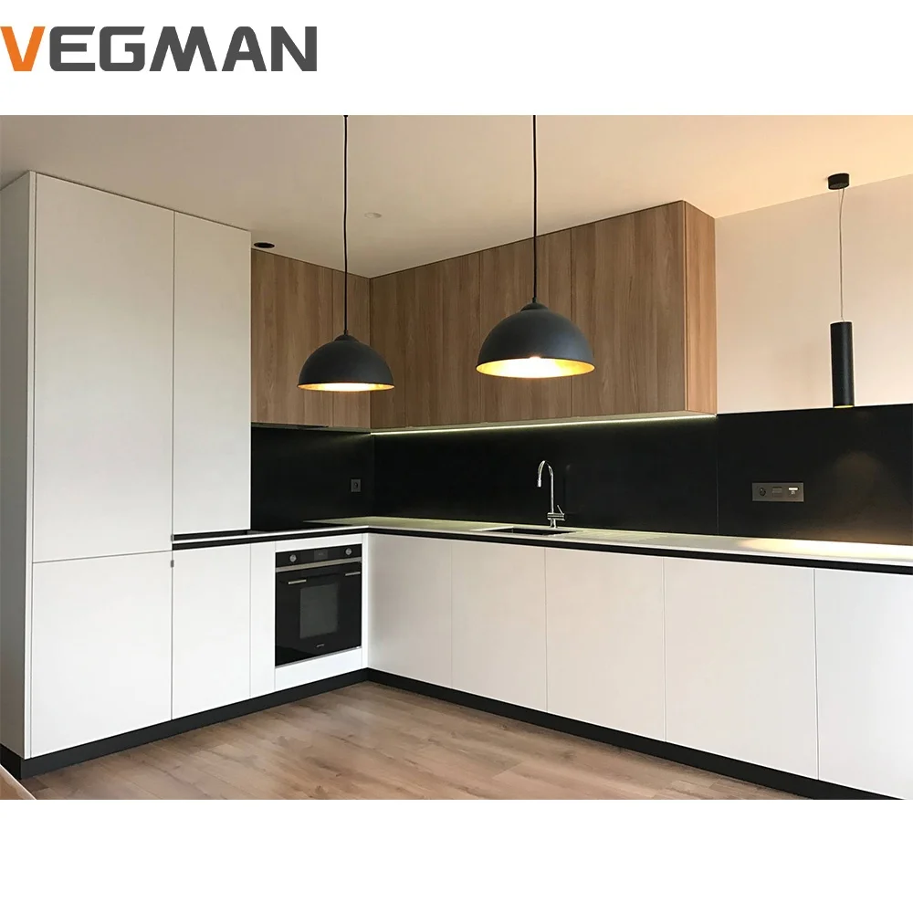 Customised Furniture Hotel Vintage Style Smart Kitchen Cupboard Wood Mini Kitchen Cabinet Unit for Apartment