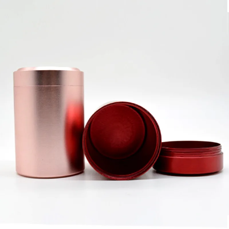 Металлический контейнер, алюминиевые жестяные банки, круглая жестяная банка для чая